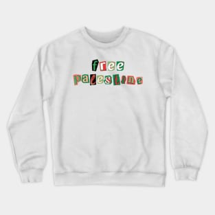 Free Palestine Crewneck Sweatshirt